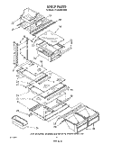 SHELF Diagram and Parts List for ET20GMXSW02  Whirlpool Refrigerator
