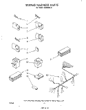 WIRING HARNESS Diagram and Parts List for DU8900XL0  Whirlpool Dishwasher