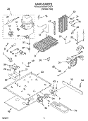 UNIT Diagram and Parts List for GD25SFCHS111  Whirlpool Refrigerator