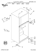 CABINET Diagram and Parts List for ET14JKYGN01  Whirlpool Refrigerator