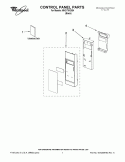 CONTROL PANEL PARTS Diagram and Parts List for MH2175XSB4  Whirlpool Microwave