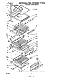 REFRIGERATOR INTERIOR Diagram and Parts List for EHD221MMWR0  Whirlpool Refrigerator