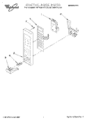 CONTROL PANEL Diagram and Parts List for MT3090XAQ0  Whirlpool Microwave