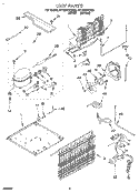 UNIT, LIT/OPTIONAL Diagram and Parts List for RT18DKXEW03  Roper Refrigerator