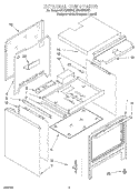 EXTERNAL OVEN Diagram and Parts List for SF378PEWZ1  Whirlpool Range