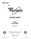SECTION Diagram and Parts List for LE6680XPW0  Whirlpool Dryer