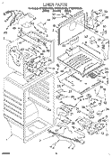 LINER Diagram and Parts List for ET19DKXDB00  Whirlpool Refrigerator