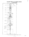BASKET DRIVE AND BRAKE Diagram and Parts List for LHA6400W2  Whirlpool Washer
