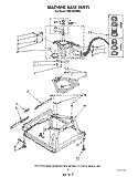 MACHINE BASE Diagram and Parts List for TAWL600WW0  Estate Washer