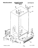 CABINET Diagram and Parts List for KSRB22QABL11  KitchenAid Refrigerator