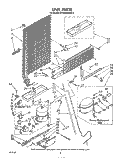 UNIT Diagram and Parts List for ET18VKXRWR3  Whirlpool Refrigerator