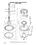 AGITATOR, BASKET AND TUB Diagram and Parts List for LA7900XTW1  Whirlpool Washer