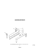 BACKGUARD Diagram and Parts List for SF3020ERW2  Whirlpool Range
