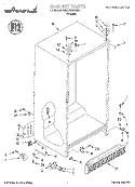 CABINET Diagram and Parts List for 7MED20TWDN01  Whirlpool Refrigerator