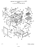 BODY Diagram and Parts List for F9857W0  Roper Range