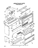 UPPER CHASSIS Diagram and Parts List for RM988PXVM4  Whirlpool Microwave Oven Combo