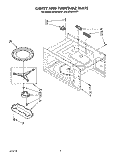 CAVITY AND TURNTABLE, LIT/OPTIONAL Diagram and Parts List for MT6900XW1  Whirlpool Microwave