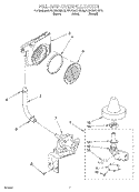 FILL AND OVERFILL Diagram and Parts List for KUDC25CHBL0  KitchenAid Dishwasher