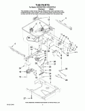 TUB PARTS Diagram and Parts List for KUDH03DTBL3  KitchenAid Dishwasher