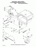 FREEZER LINER PARTS Diagram and Parts List for GI6FARXXB05  Whirlpool Refrigerator