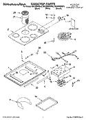 COOKTOP PARTS Diagram and Parts List for KECD865HBT3  KitchenAid Cooktop