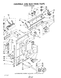 CONTROLS AND REAR PANEL Diagram and Parts List for LA5600XPW6  Whirlpool Washer