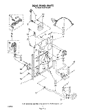 REAR PANEL Diagram and Parts List for 9CA2781XSW1  Whirlpool Washer