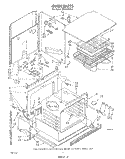 OVEN Diagram and Parts List for RB266PXV0  Whirlpool Wall Oven