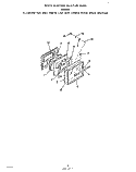 LOWER OVEN DOOR Diagram and Parts List for B9458B0  Roper Wall Oven