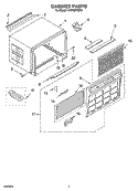 CABINET PARTS Diagram and Parts List for CAR30WCR0  Crosley Air Conditioner