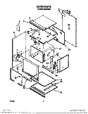 OVEN Diagram and Parts List for BES430WW1  Roper Range