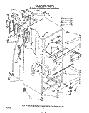 CABINET Diagram and Parts List for ET16JKYSW00  Whirlpool Refrigerator