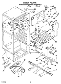 LINER PARTS Diagram and Parts List for ER8MHMXML00  Whirlpool Refrigerator