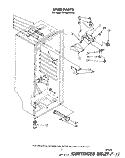LINER Diagram and Parts List for EV190EXSW00  Whirlpool Freezer