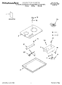 SECTION Diagram and Parts List for KECC051HWH0  KitchenAid Cooktop