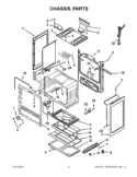 CHASSIS PARTS Diagram and Parts List for IGS426AS0  Inglis Range