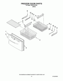 FREEZER DOOR PARTS Diagram and Parts List for GI5SVAXVB02  Whirlpool Refrigerator