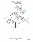 FREEZER DOOR PARTS Diagram and Parts List for KFIS25XVMS6  KitchenAid Refrigerator