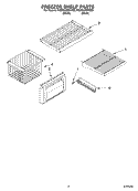 FREEZER SHELF PARTS Diagram and Parts List for KSSO42QMW00  KitchenAid Refrigerator