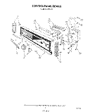 CONTROL PANEL Diagram and Parts List for 8585L30  Roper Dishwasher