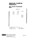 WIRE HARNESS AND OPTIONS Diagram and Parts List for 1416W1A  Roper Range