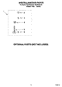 MISCELLANEOUS PARTS OPTIONAL PARTS (NOT INCLUDED) Diagram and Parts List for 7MLSR6232JQ5  Whirlpool Washer