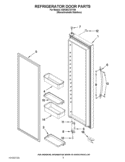 REFRIGERATOR DOOR PARTS Diagram and Parts List for KSF26C7XYY04  KitchenAid Refrigerator