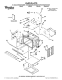 OVEN PARTS Diagram and Parts List for WOS51EC0AS00  Whirlpool Wall Oven
