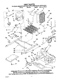 UNIT PARTS Diagram and Parts List for KSRS27ILBL02  KitchenAid Refrigerator