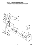 FREEZER INTERIOR Diagram and Parts List for ED25DWXTG04  Whirlpool Refrigerator