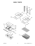 SHELF PARTS Diagram and Parts List for ITB19440Q03  Inglis Refrigerator