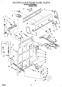 CONTROLS AND REAR PANEL Diagram and Parts List for TAWB600DQ0  Estate Washer