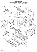 UNIT PARTS Diagram and Parts List for KBFS25ETSS01  KitchenAid Refrigerator