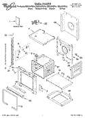 OVEN PARTS Diagram and Parts List for RBS305PDB16  Whirlpool Wall Oven